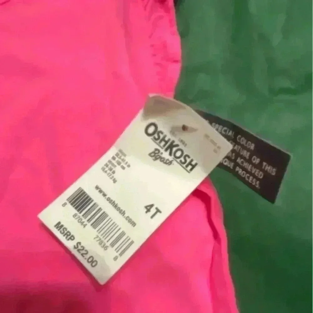 Oshkosh Girls Bright Pink 4T Top NWT